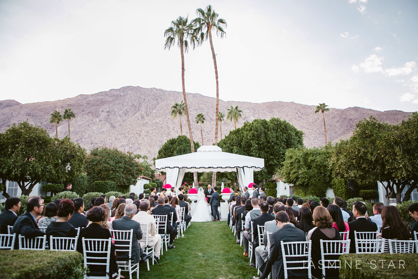 Viceroy Palm Springs Wedding Melissa John Jasmine Star The Sun Diseared Behind Mountains And Provided Glorious Shade On A Hot Day In Palm Springs
