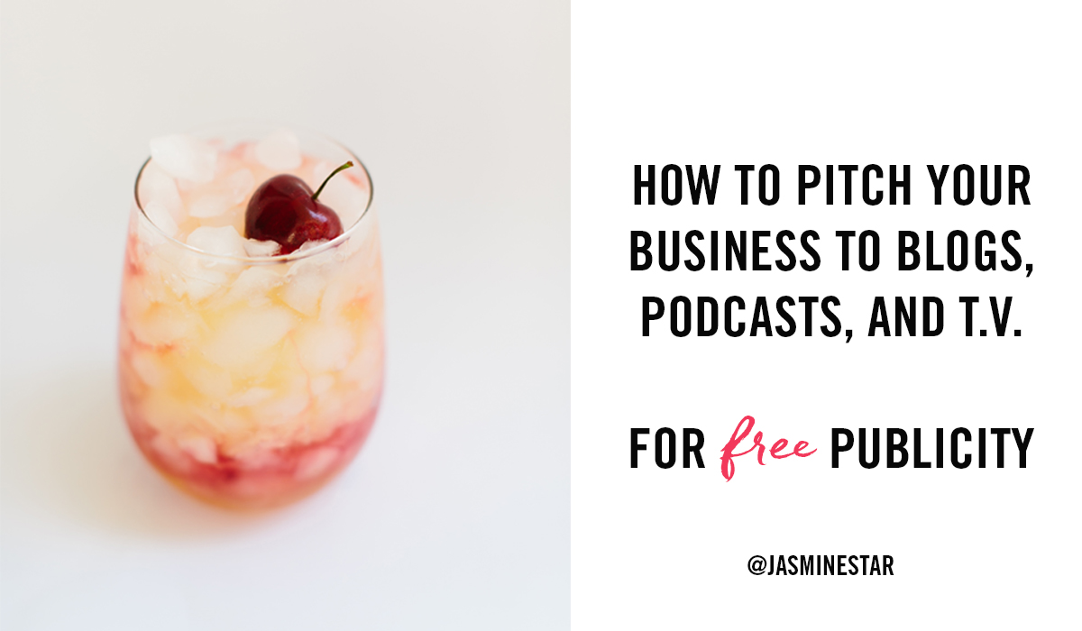 How To Pitch Your Business For Free Publicity - Jasmine Star