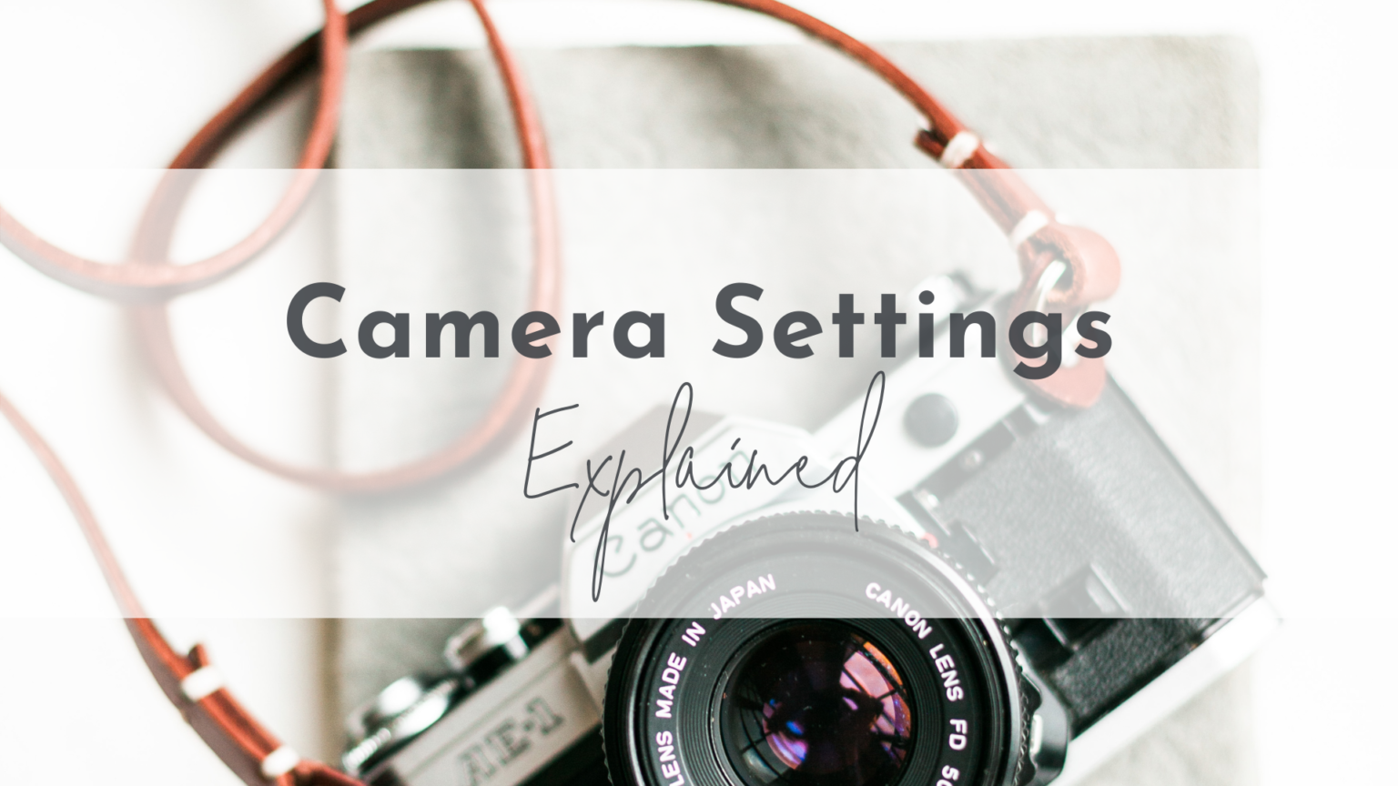 Camera Settings Explained by a WorldRenowned Wedding Photographer Jasmine Star